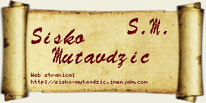 Sisko Mutavdžić vizit kartica